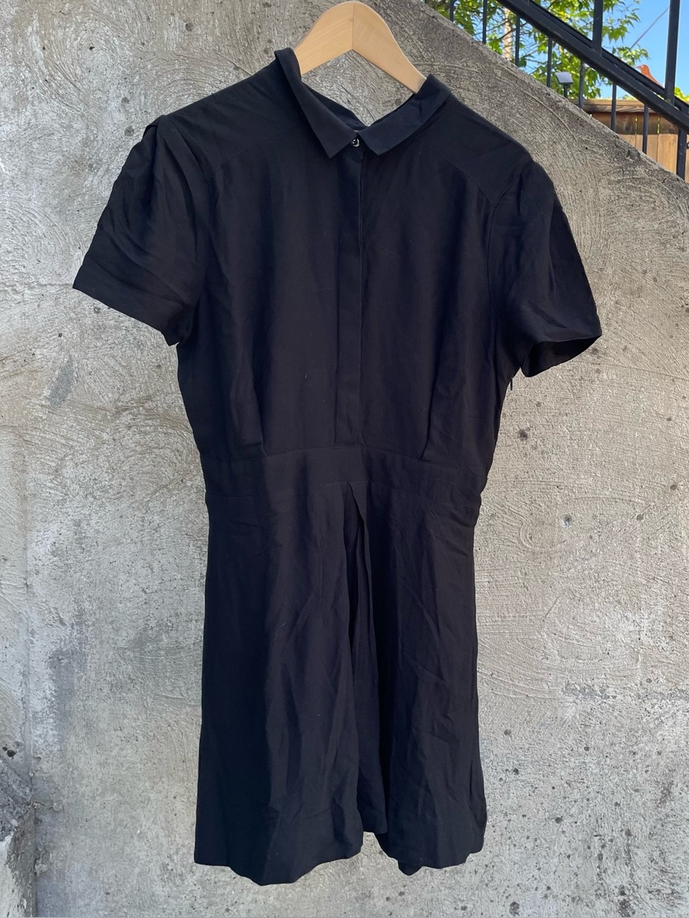 black Free People collared dress size 12